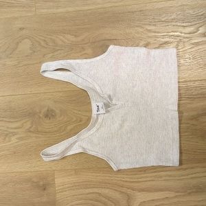 Aritzia waffle notch tank